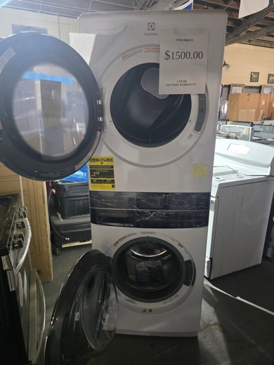 Electrolux stacked washer-dryer laundry tower