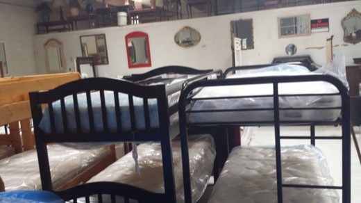 Bunk beds and new mattresses
